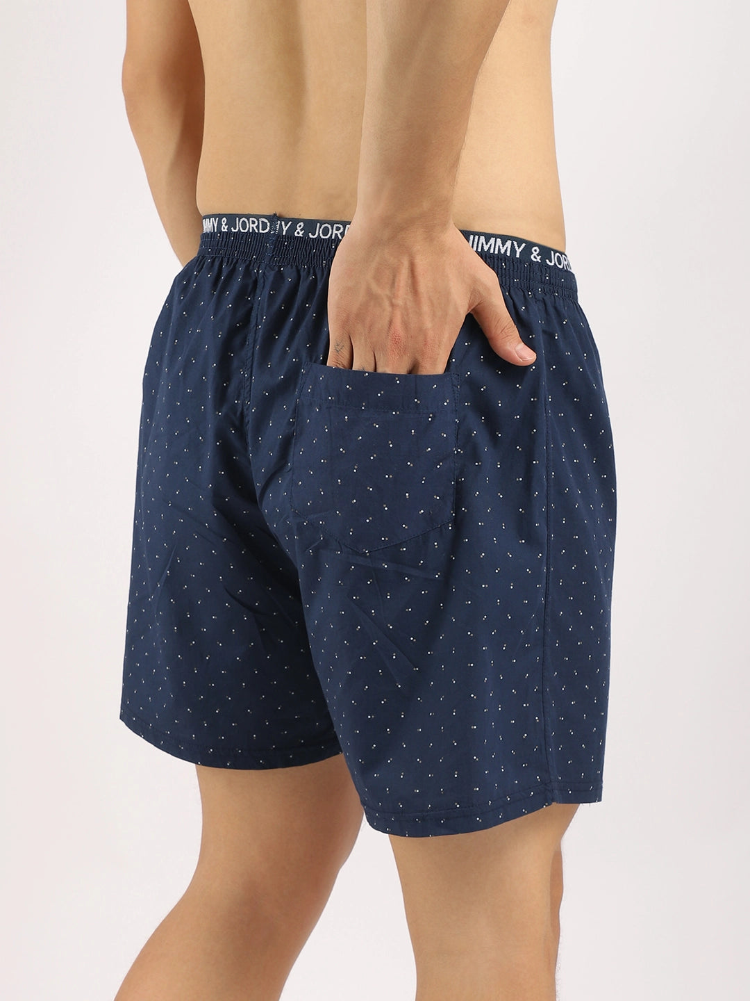 Midnight Dice Print Dark Blue Boxer