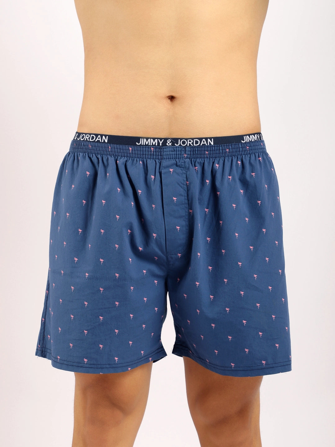 Flamingo Blue Print Boxer