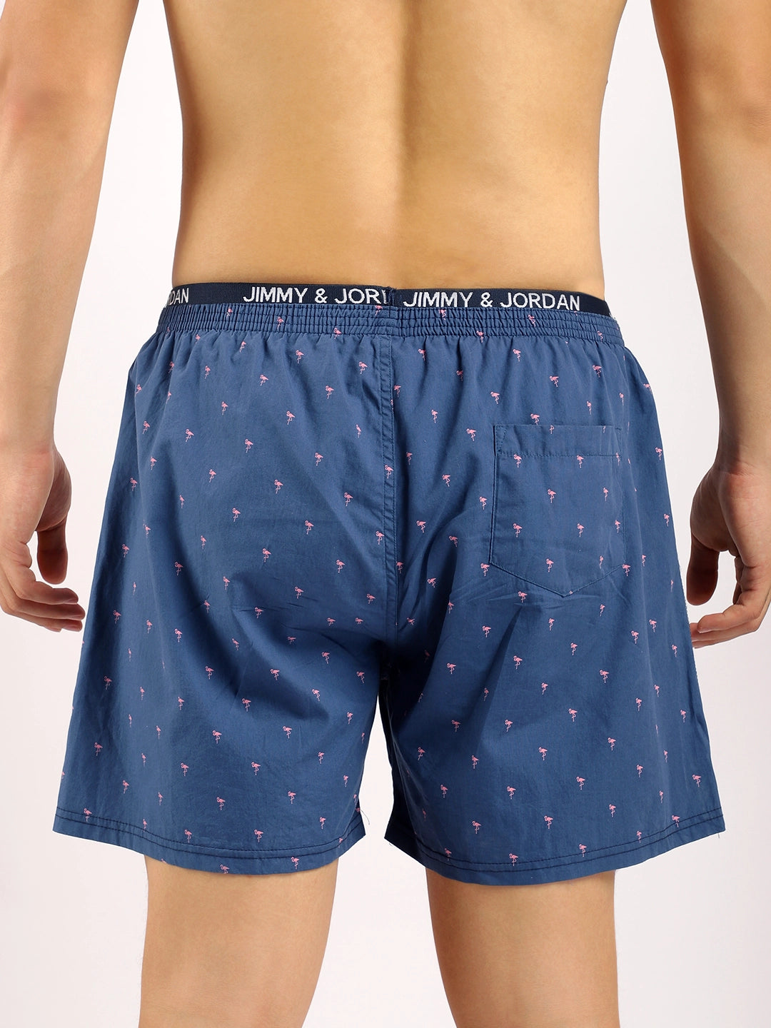Flamingo Blue Print Boxer