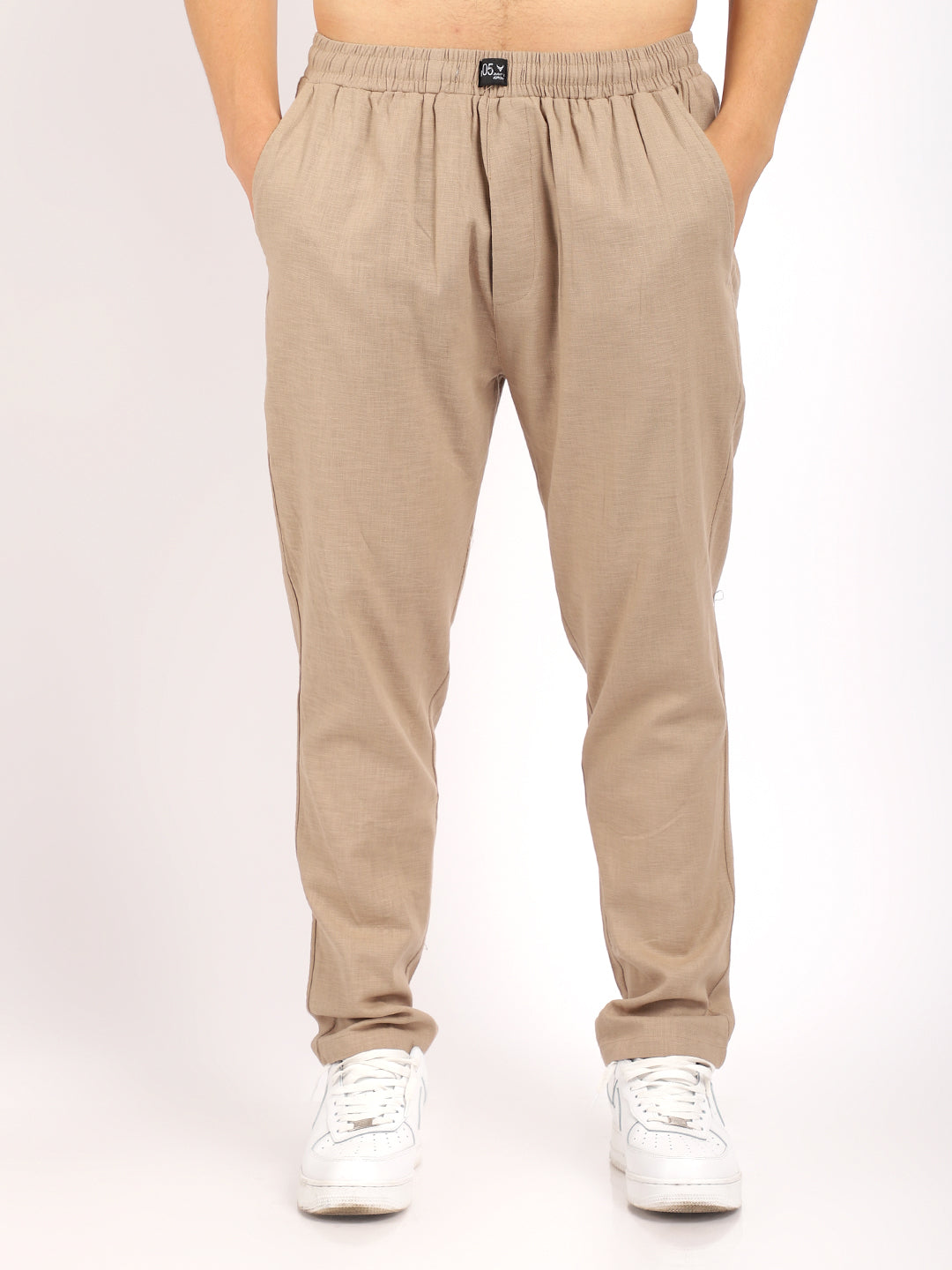 Linen Atlant Camel Brown Co-Ord Set