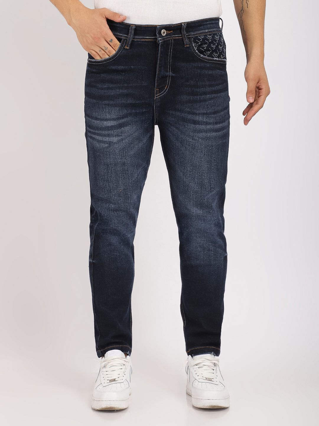 Dark Blue Denim Jeans