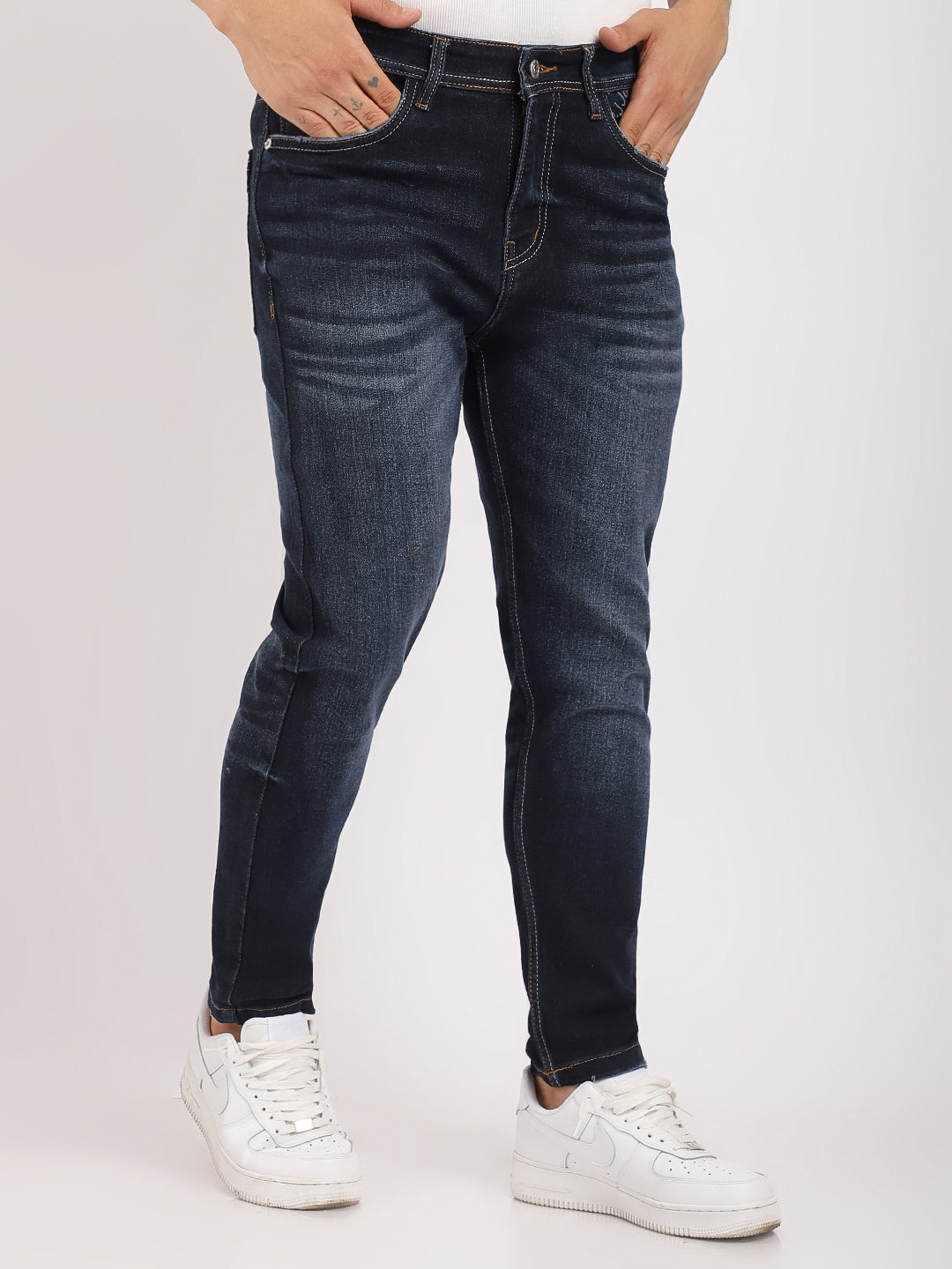 Dark Blue Denim Jeans