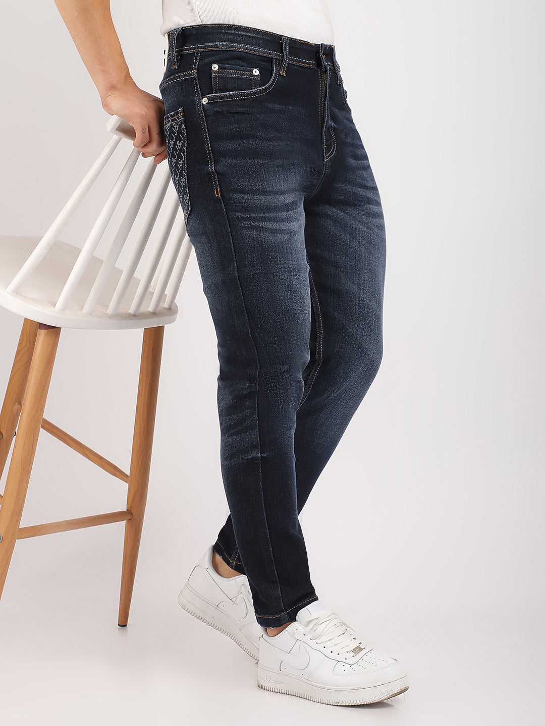 Dark Blue Denim Jeans