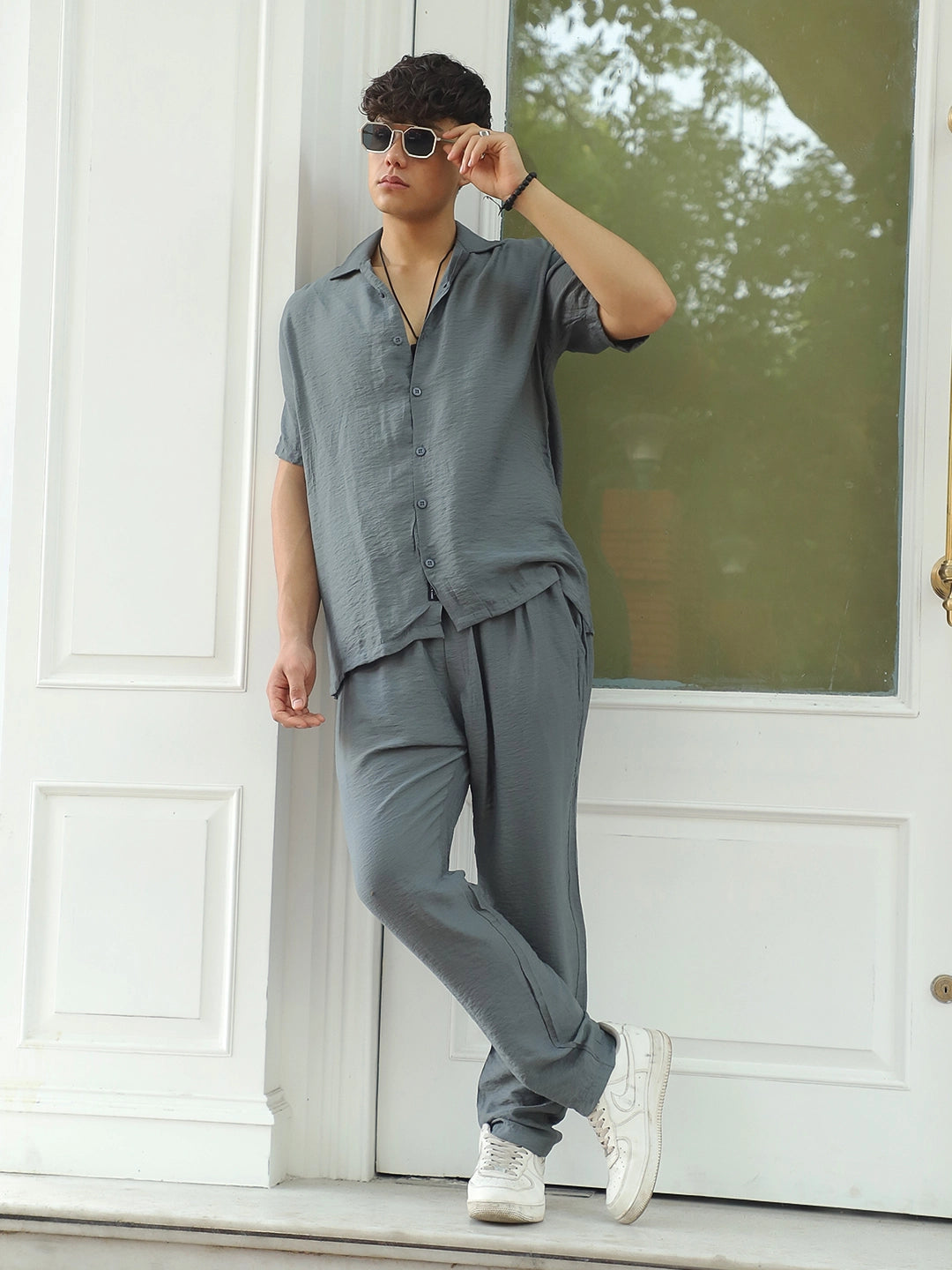 Linen Atlantica Hunter Green Co-Ord Set