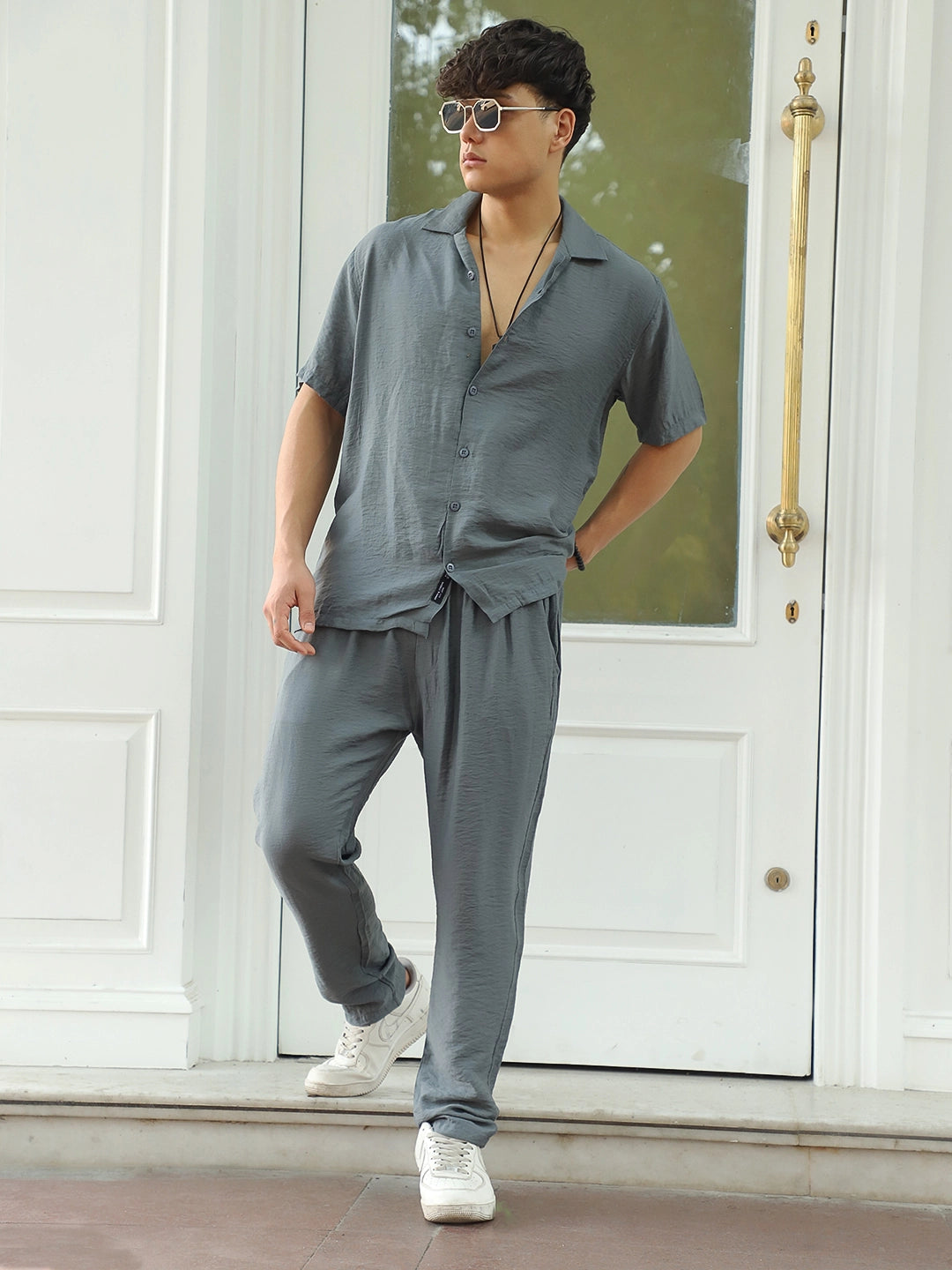 Linen Atlantica Hunter Green Co-Ord Set