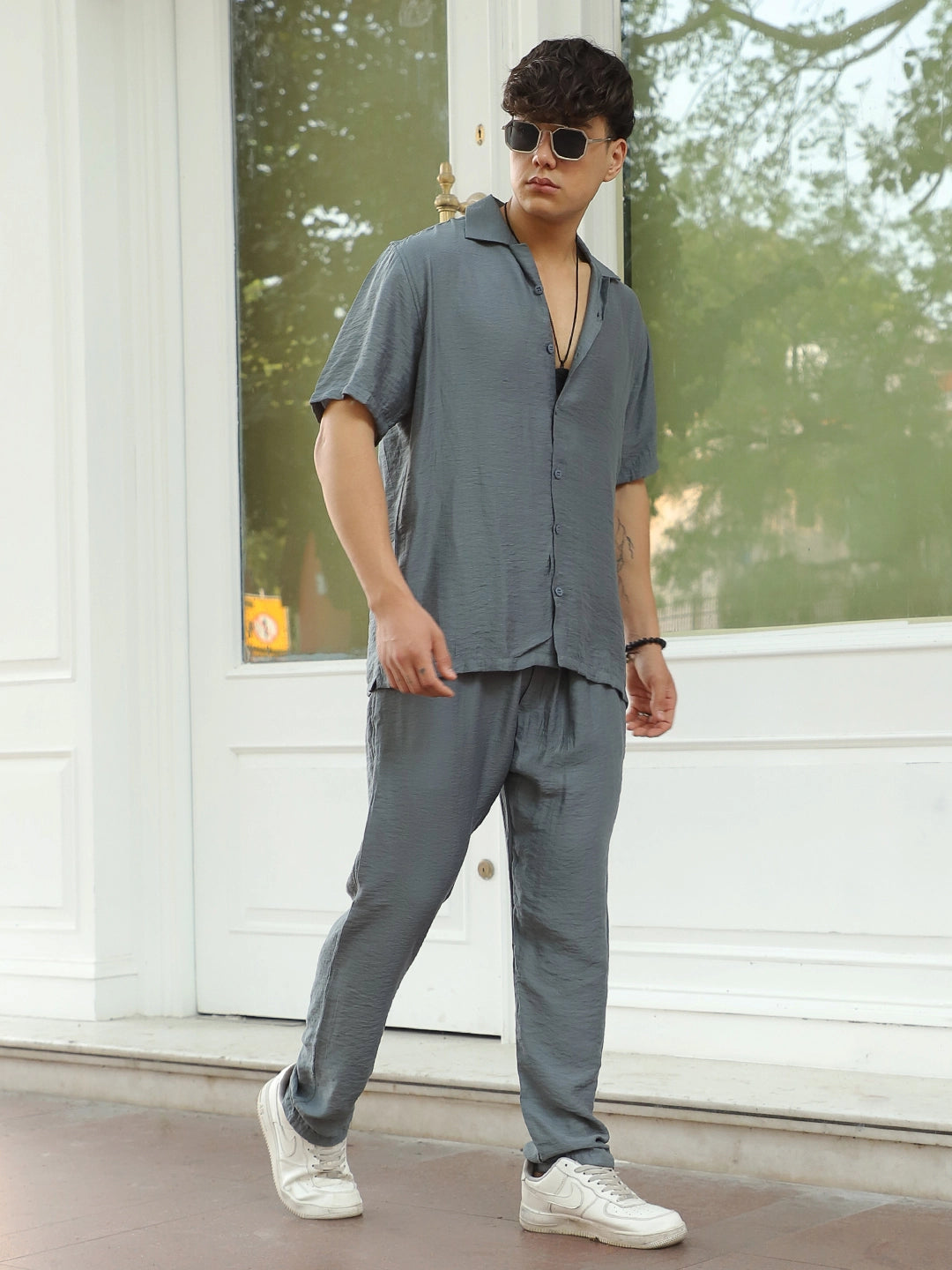 Linen Atlantica Hunter Green Co-Ord Set