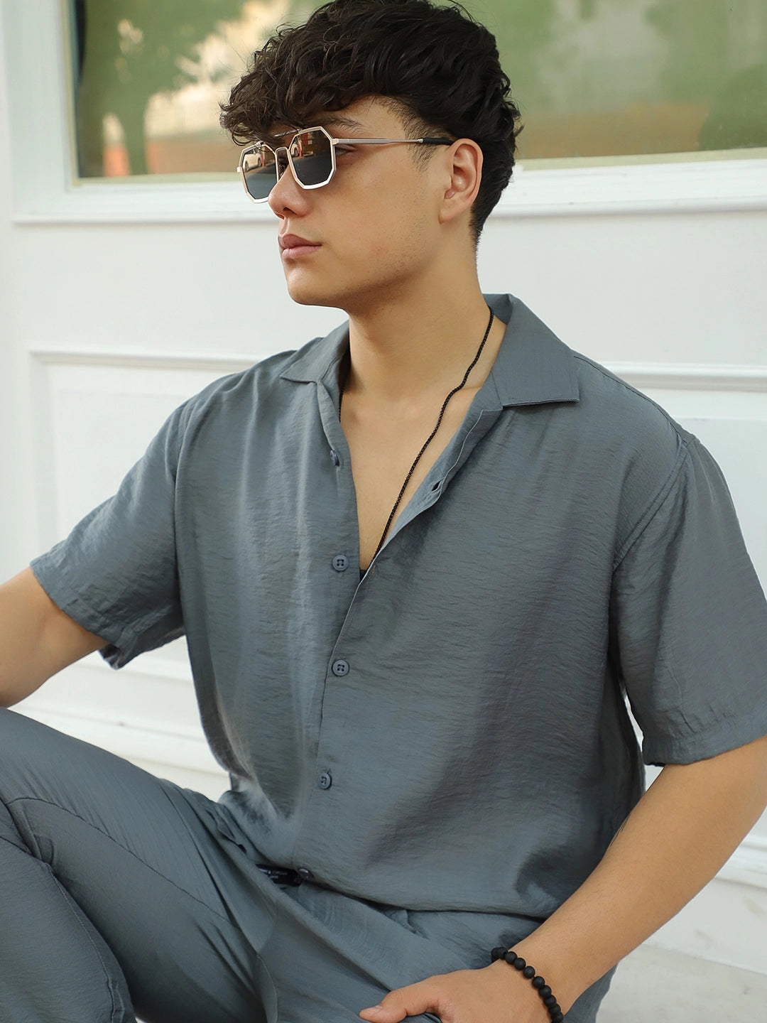 Linen Atlantica Hunter Green Co-Ord Set
