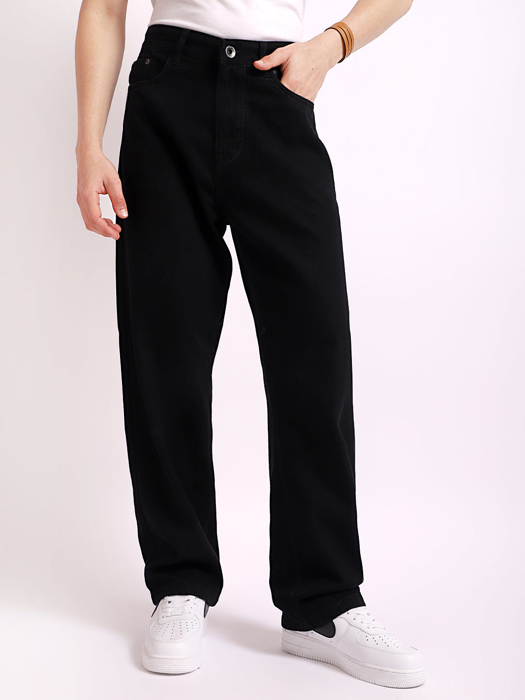 Nightline Black Baggy Fit Jeans