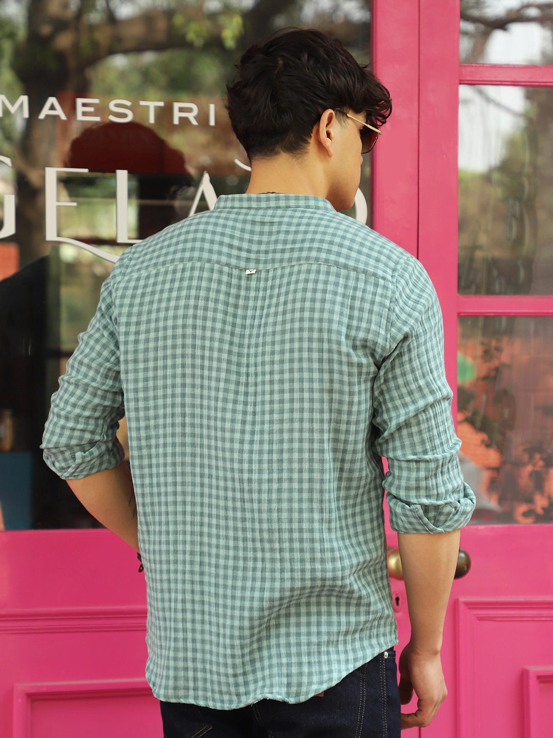 Scarlet Cadmium Green Full Sleeve Shirt