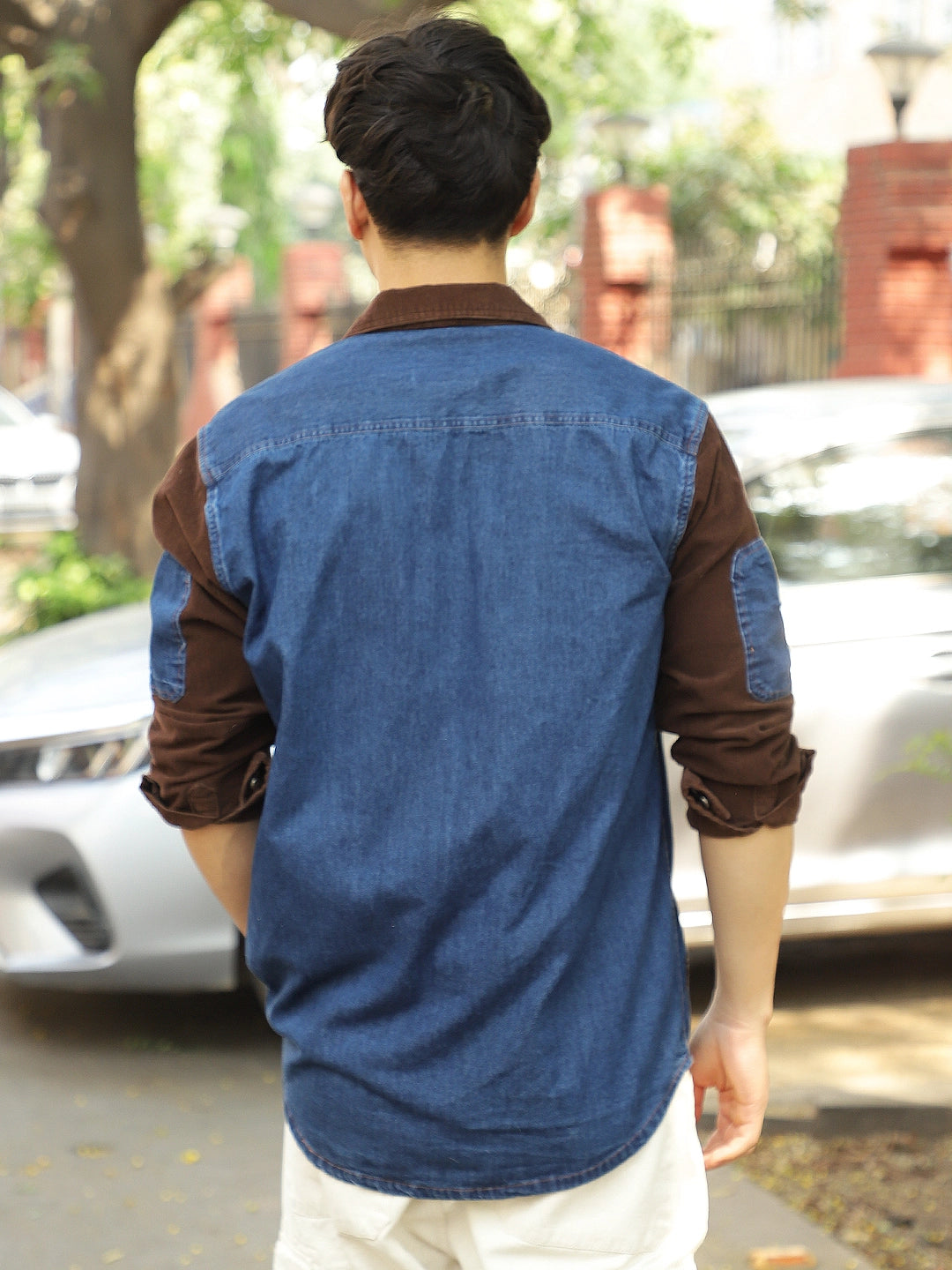 Men Blue Denim Shirt