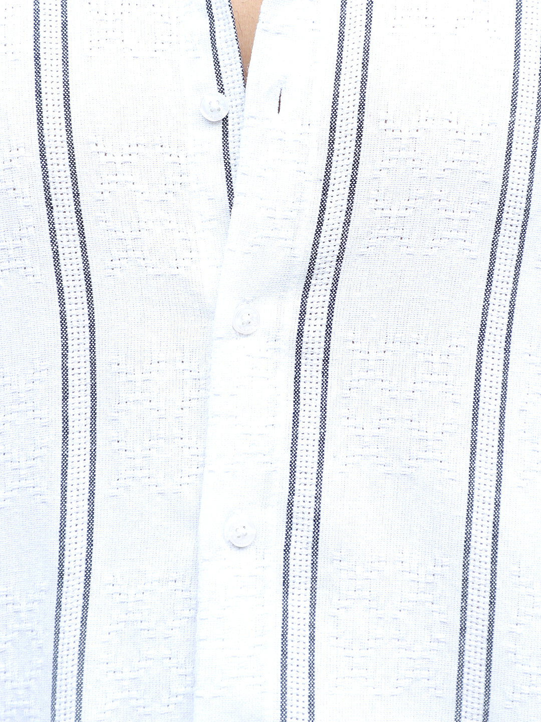 Luca Linen White Stripe Shirt