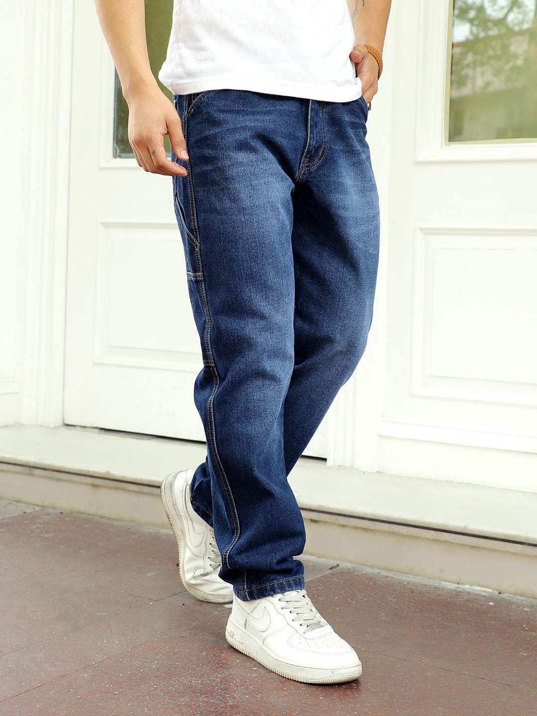 Men Dark Blue Denim Jeans