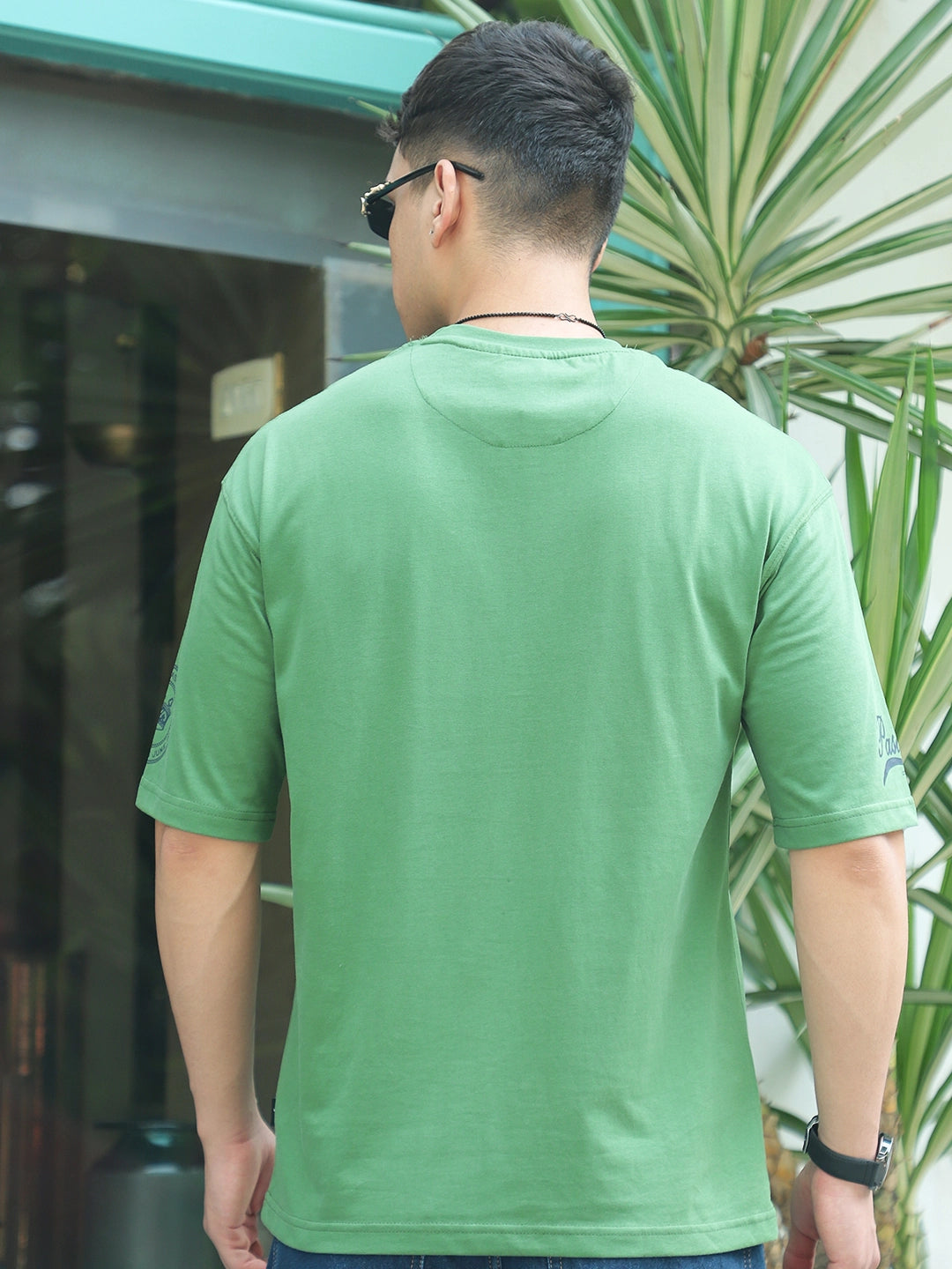 Hot Mess Forest Green Oversized Tee