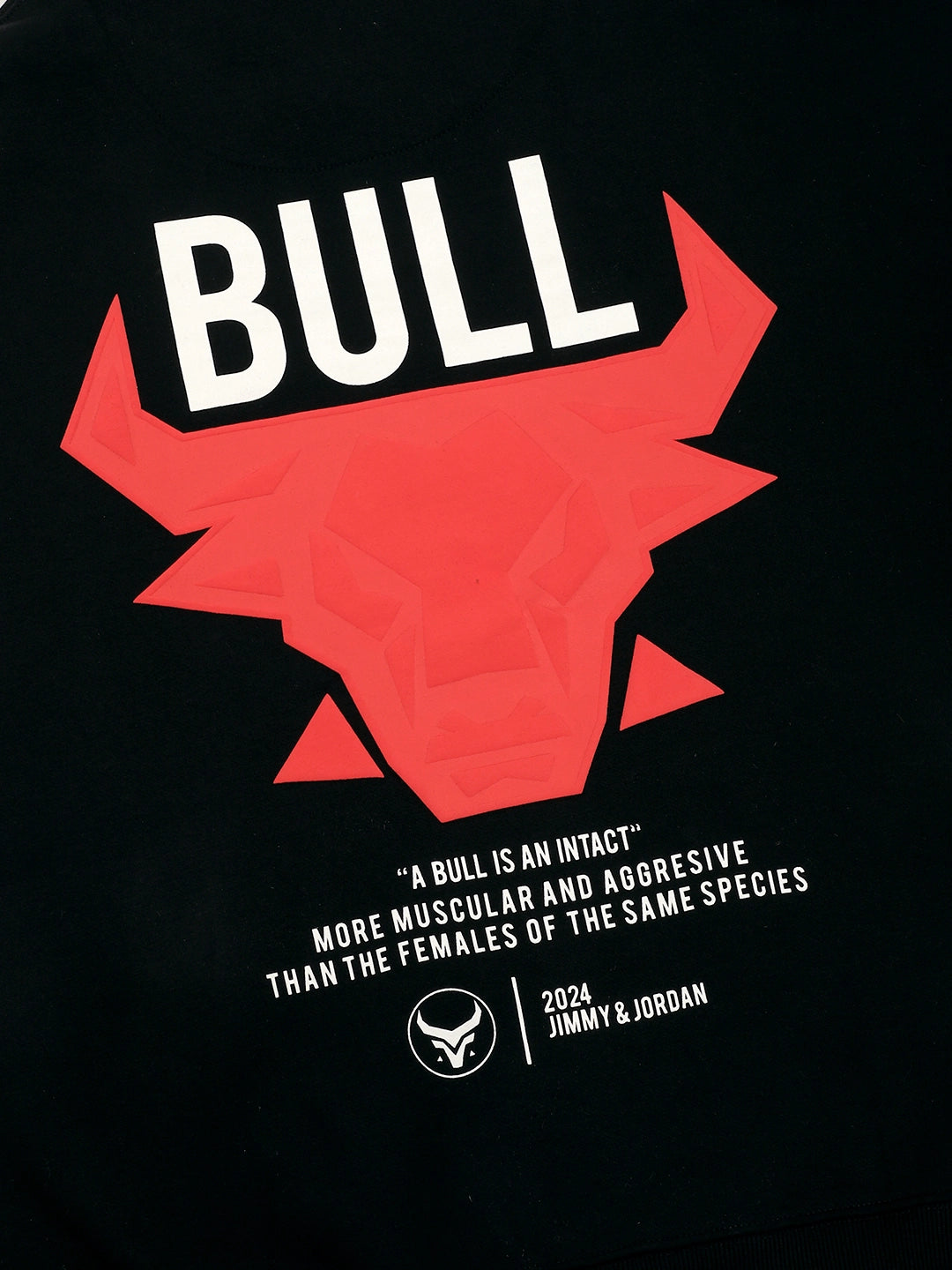 Chelsea Bulls Black Oversized Hoodie