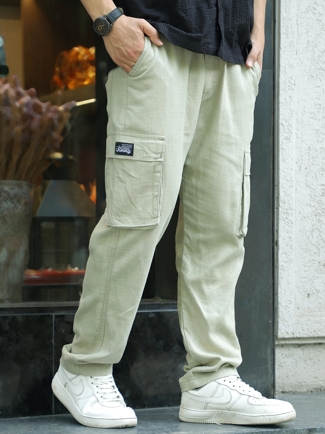 Desert Light Olive Linen Cargo