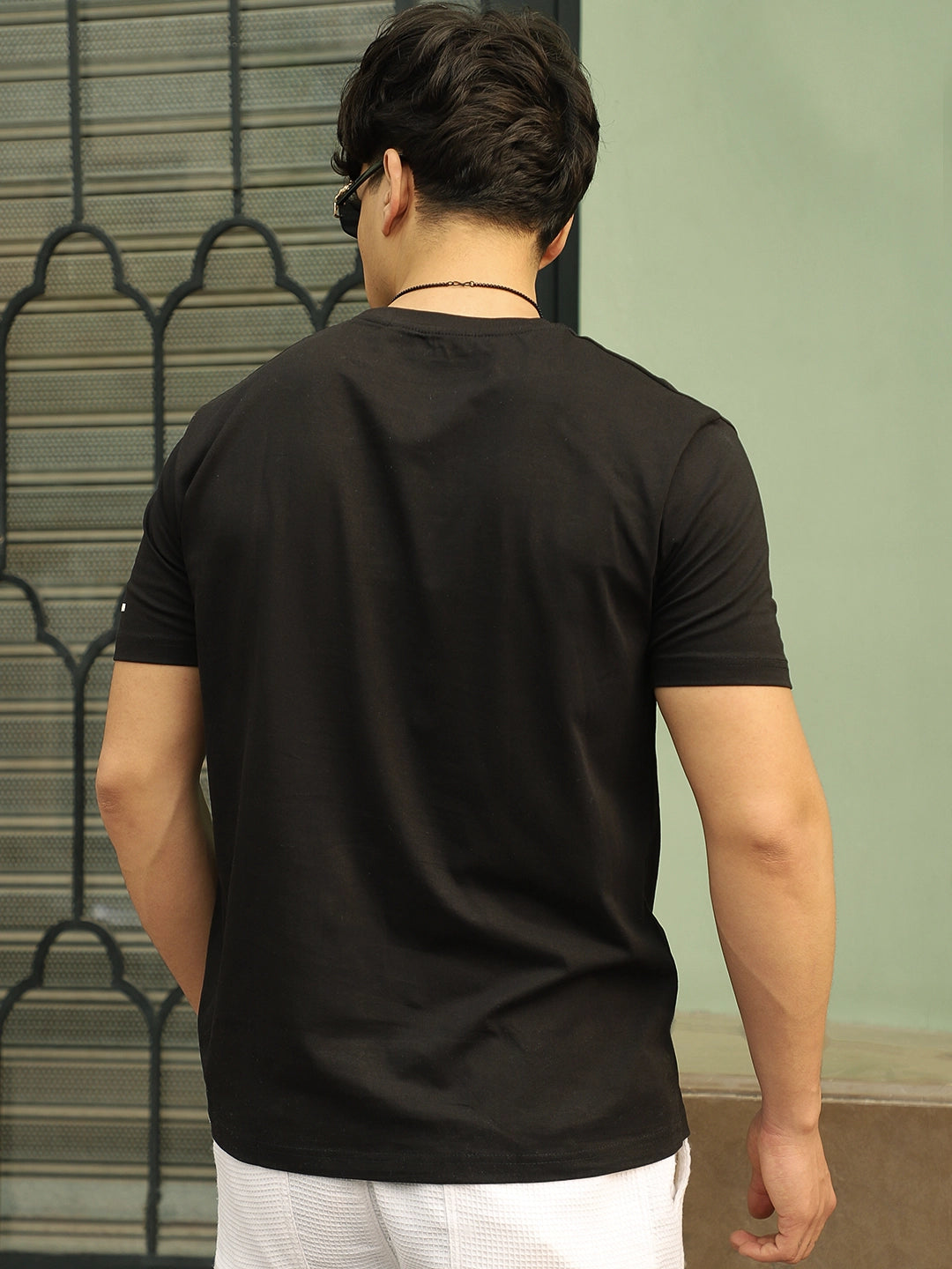 Black Cotton T-Shirt