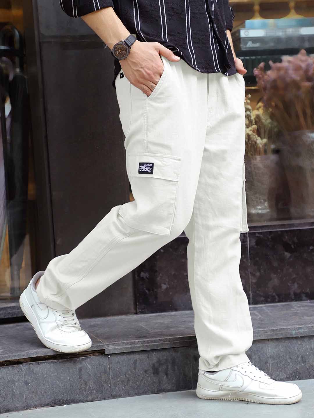 Desert White Linen Cargo