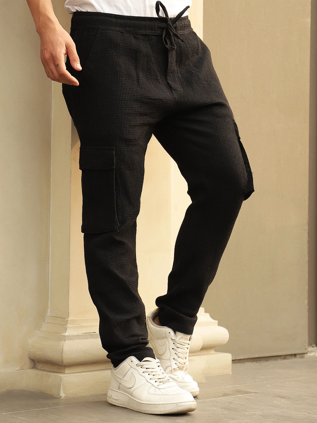 FLEX BLACK COTTON CARGO