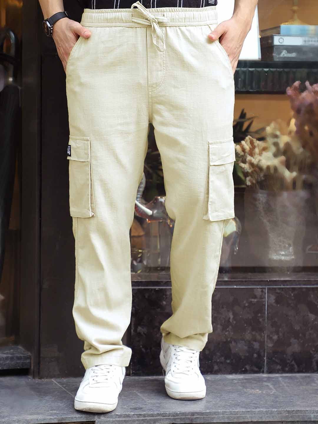 Desert Cream Linen Cargo