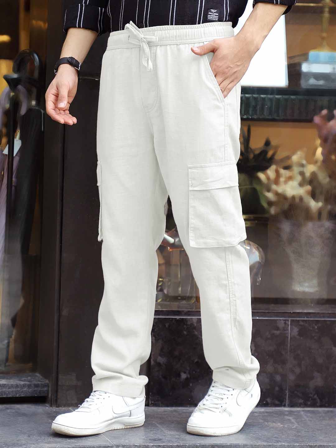 Desert White Linen Cargo