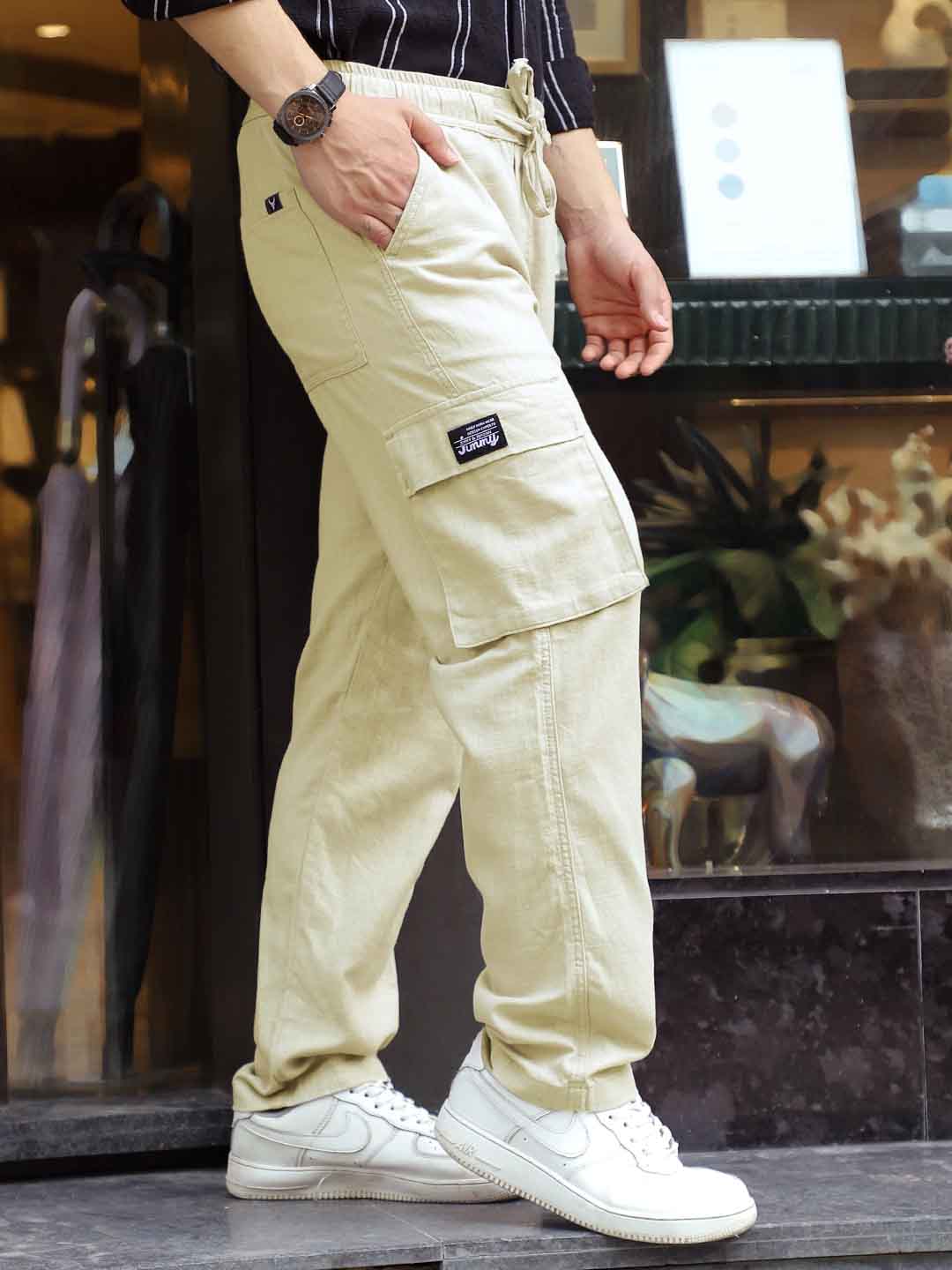 Desert Cream Linen Cargo