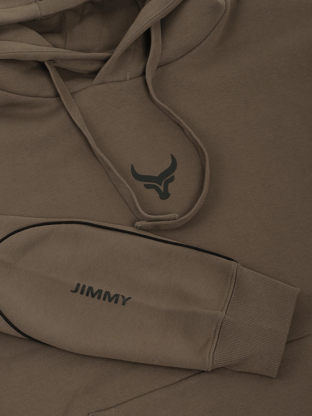 Men Fleece Brown Tracksuit
