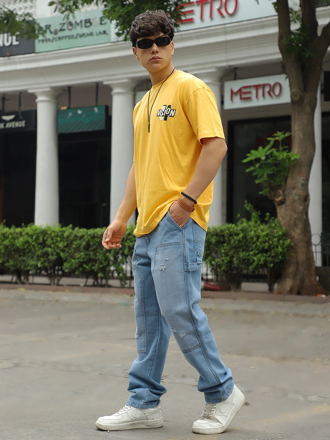 Vision Oversized Yellow T-Shirt