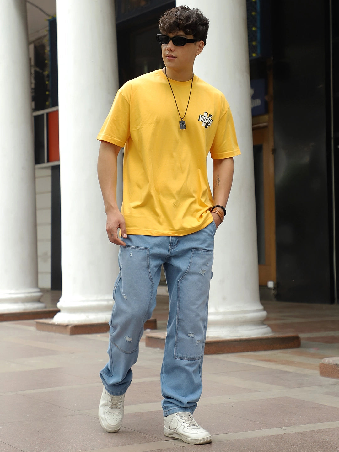 Vision Oversized Yellow T-Shirt