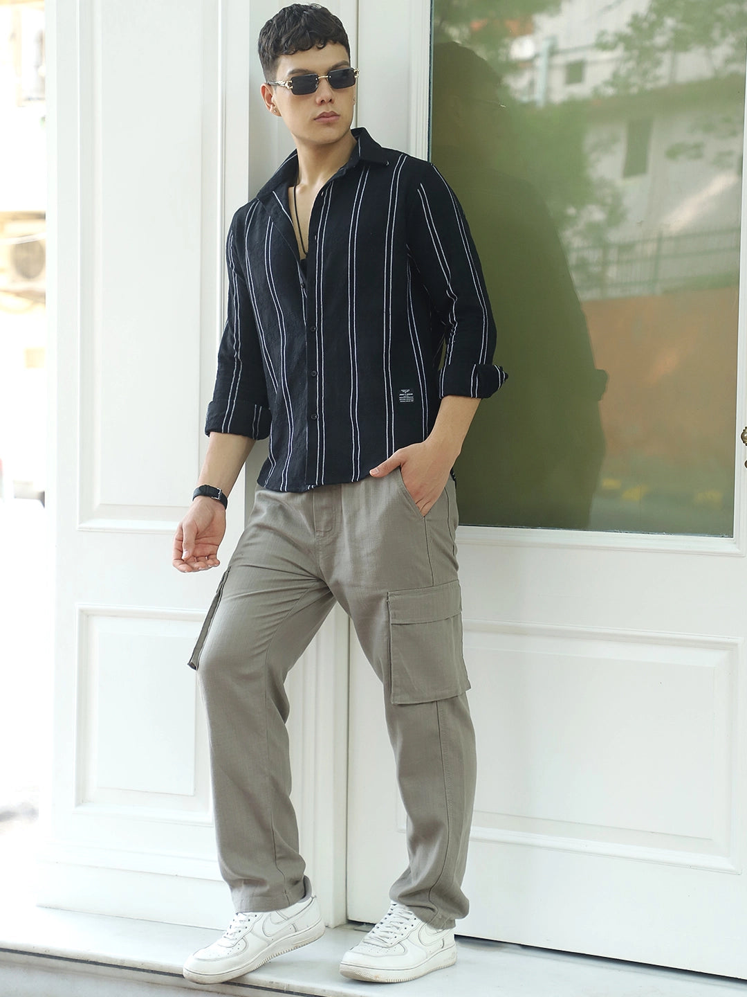 Desert Light Grey Linen Cargo