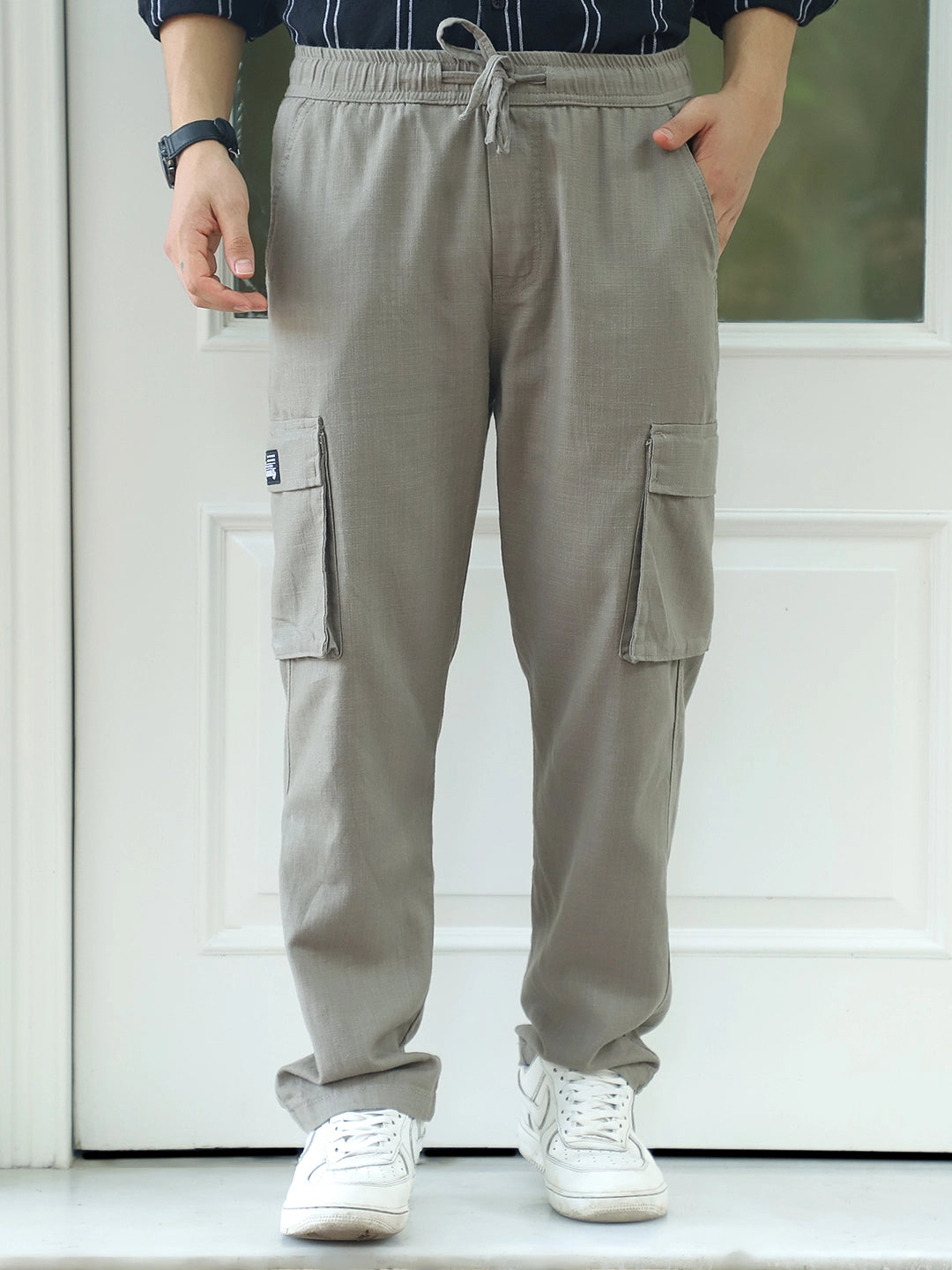 Desert Light Grey Linen Cargo