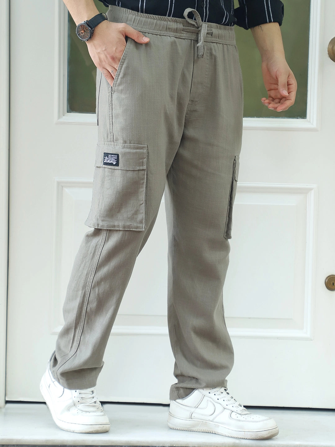 Desert Light Grey Linen Cargo