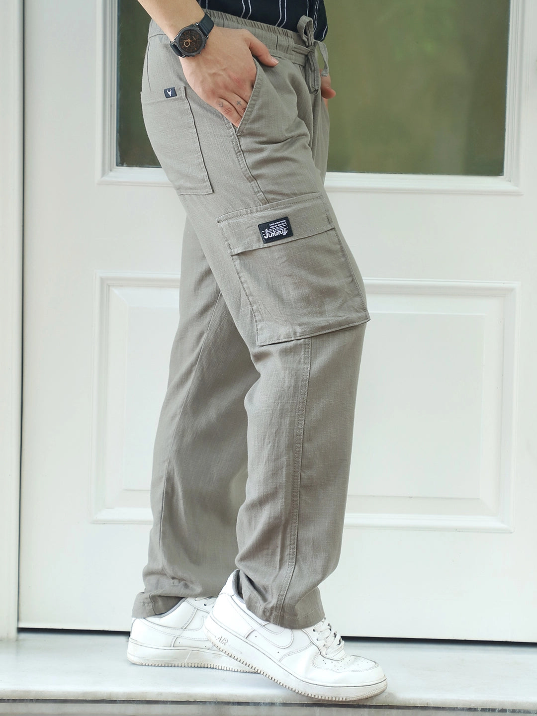 Desert Light Grey Linen Cargo