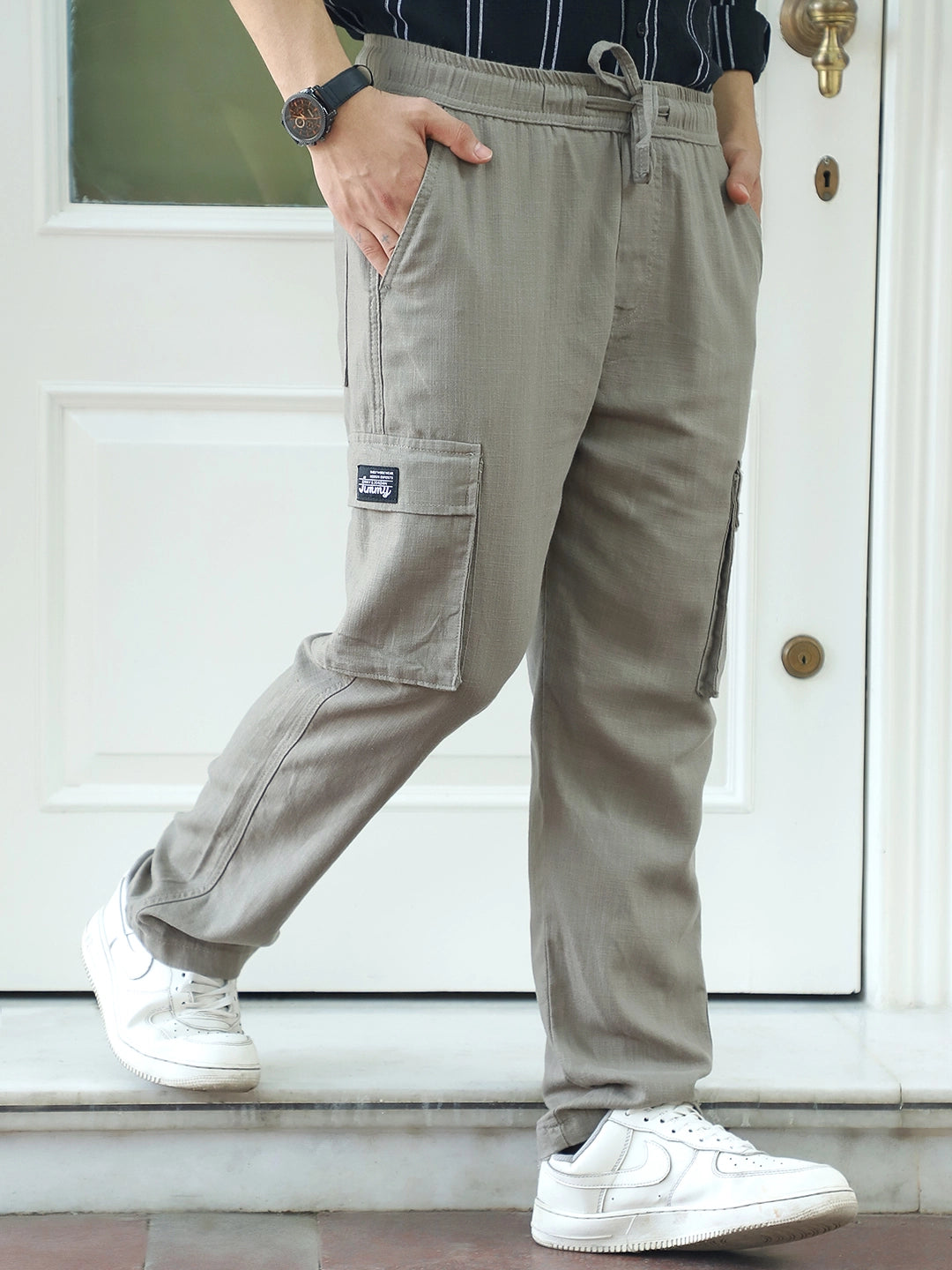 Desert Light Grey Linen Cargo