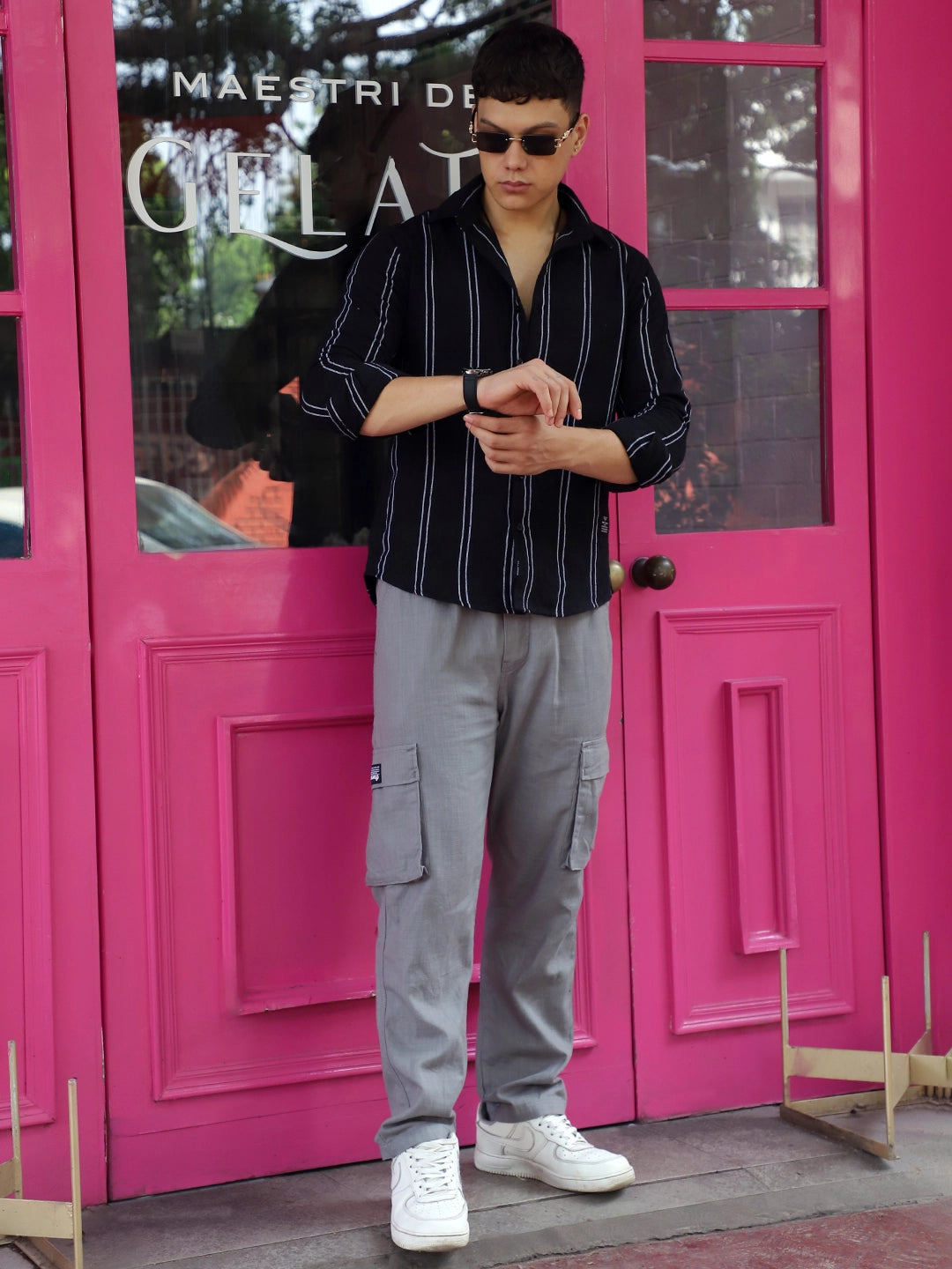 Desert Grey Linen Cargo