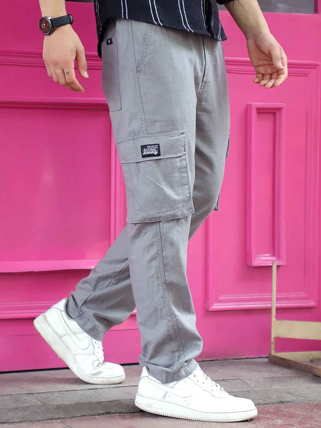 Desert Grey Linen Cargo