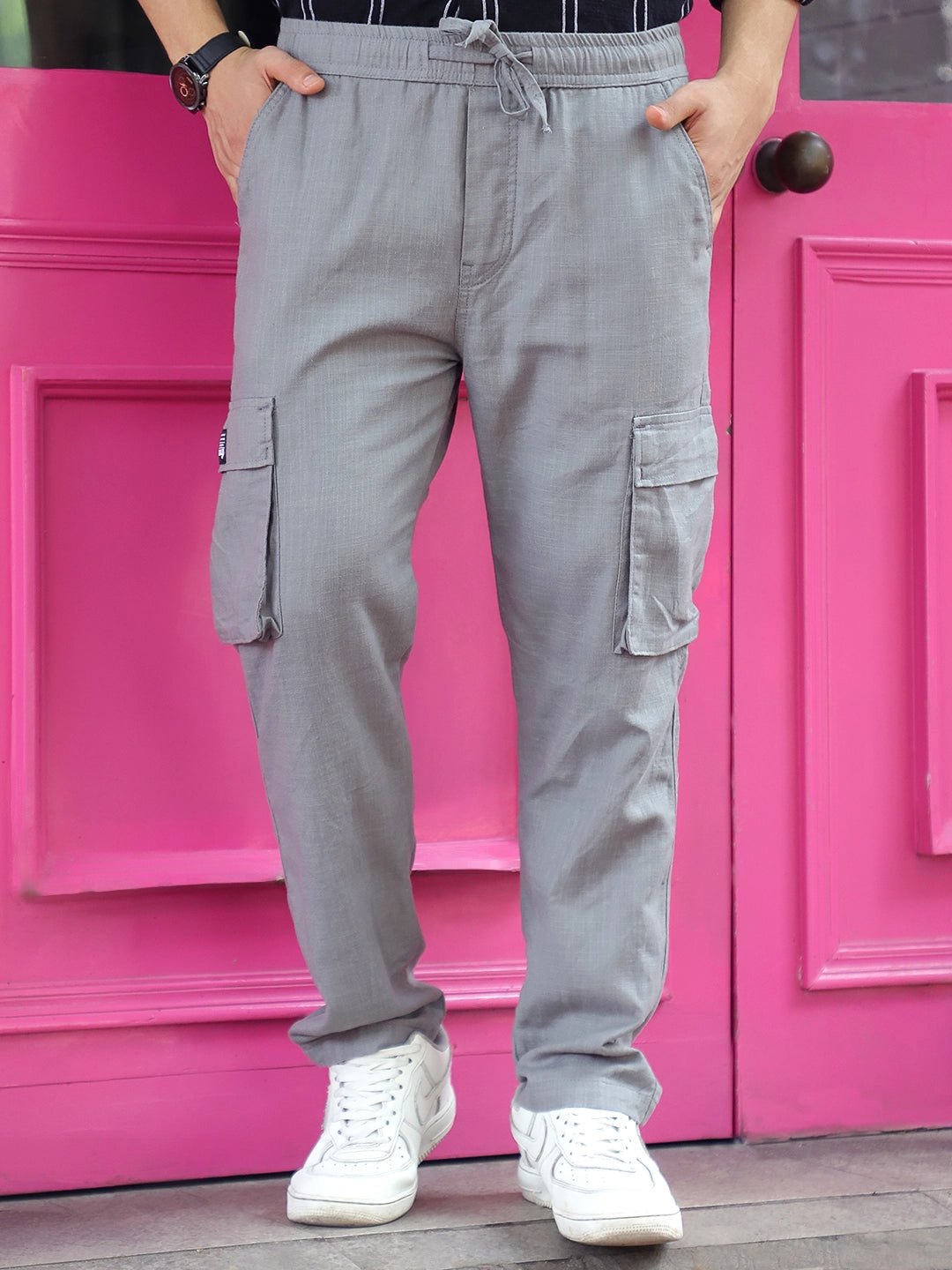 Desert Grey Linen Cargo