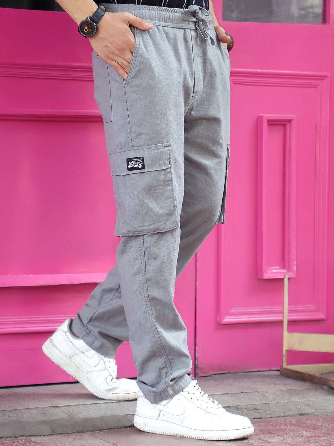 Desert Grey Linen Cargo