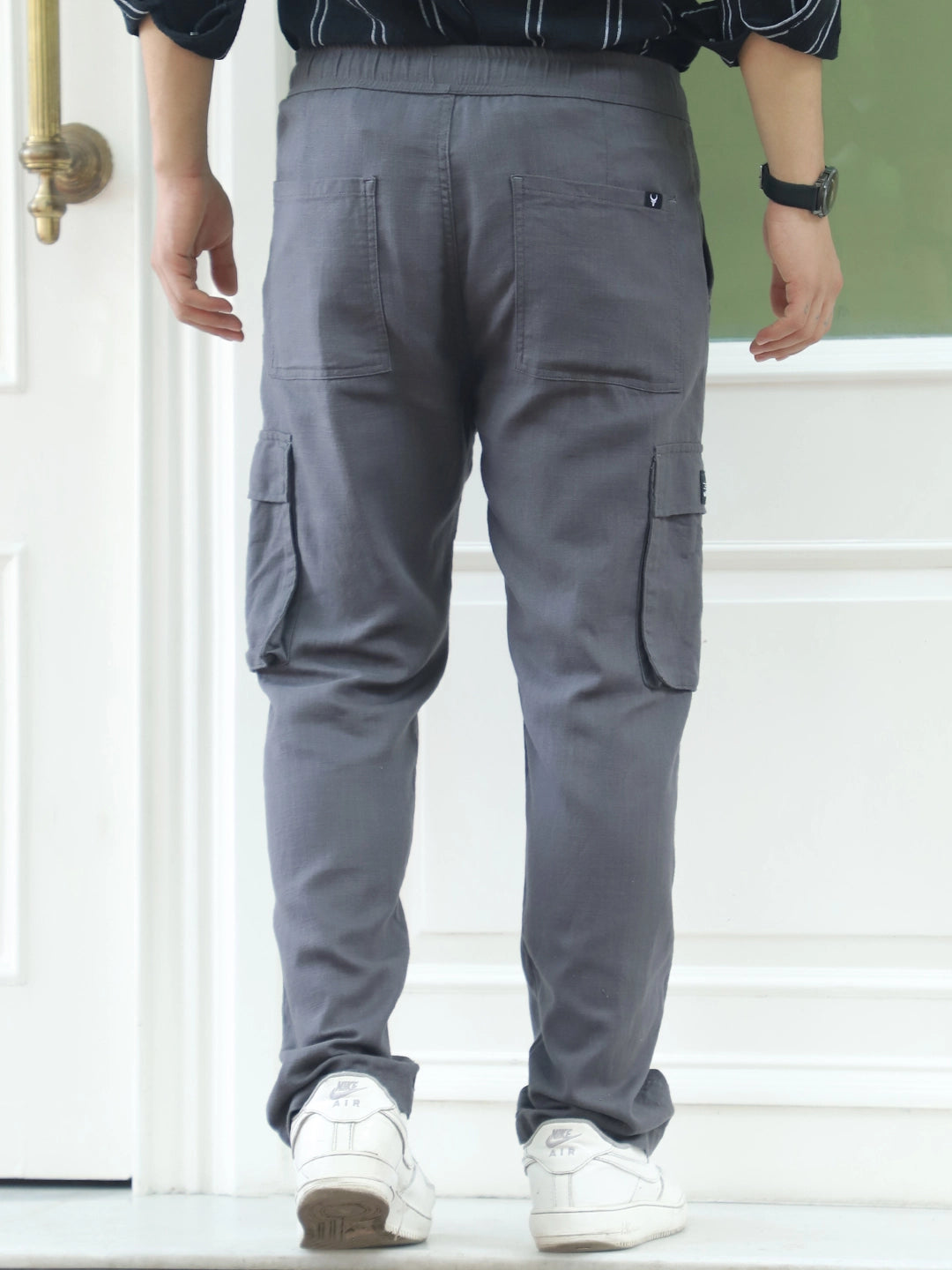 Desert Dark Grey Linen Cargo