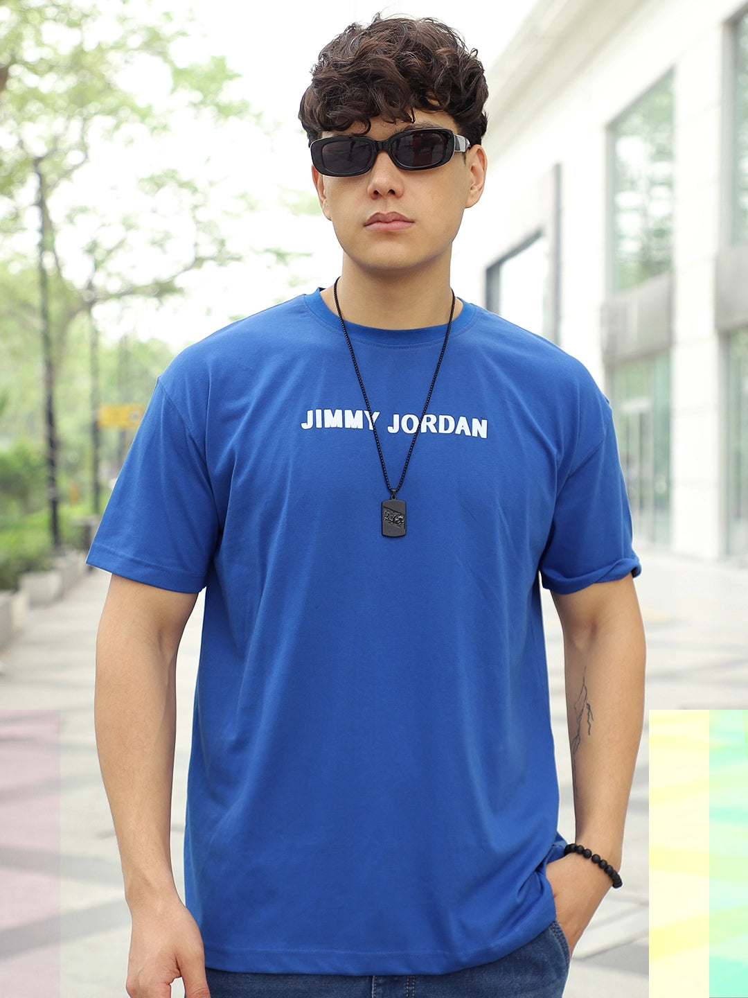 Wonder Oversized Royal Blue T-Shirt