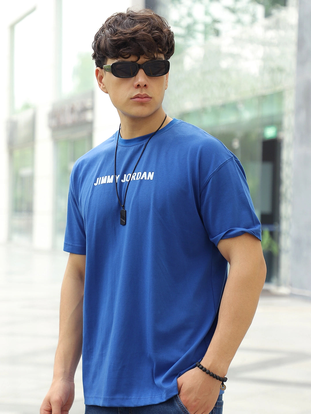 Wonder Oversized Royal Blue T-Shirt