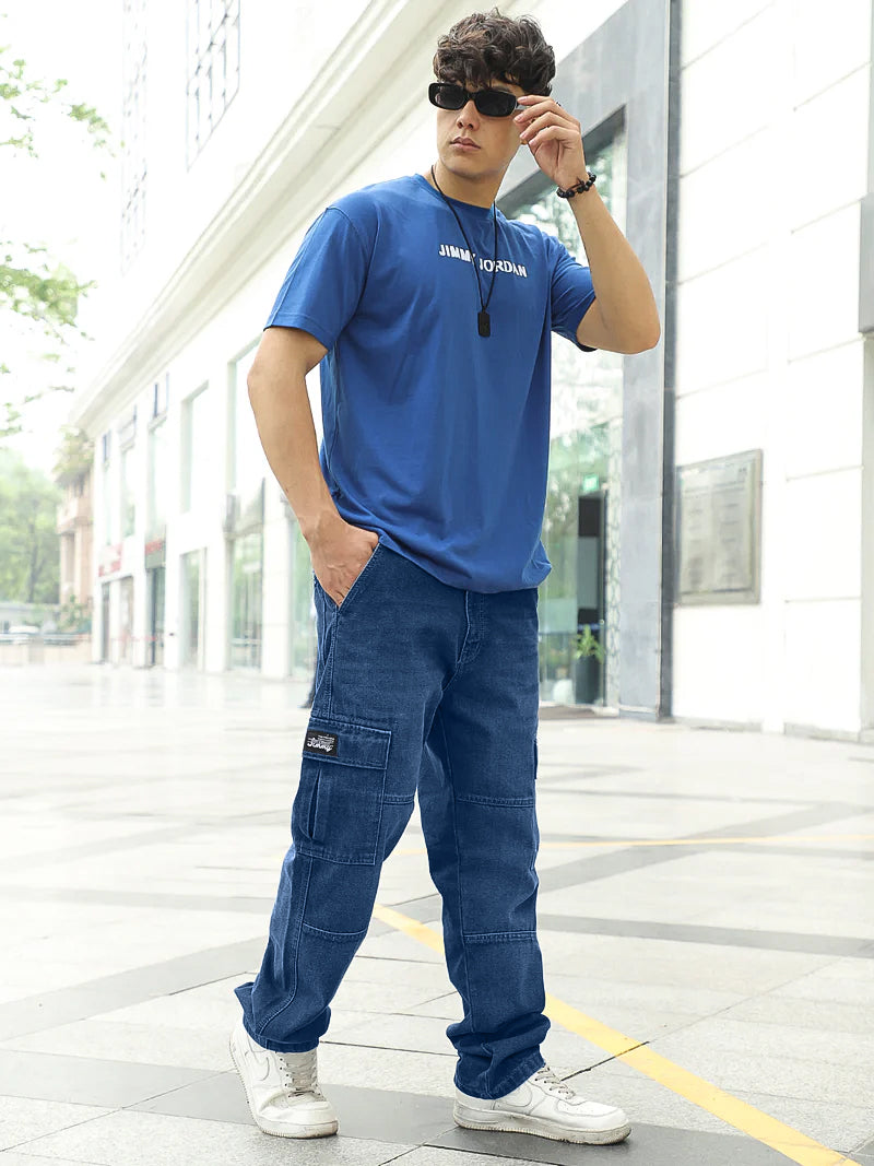 Twilight Fade Blue Denim Cargo