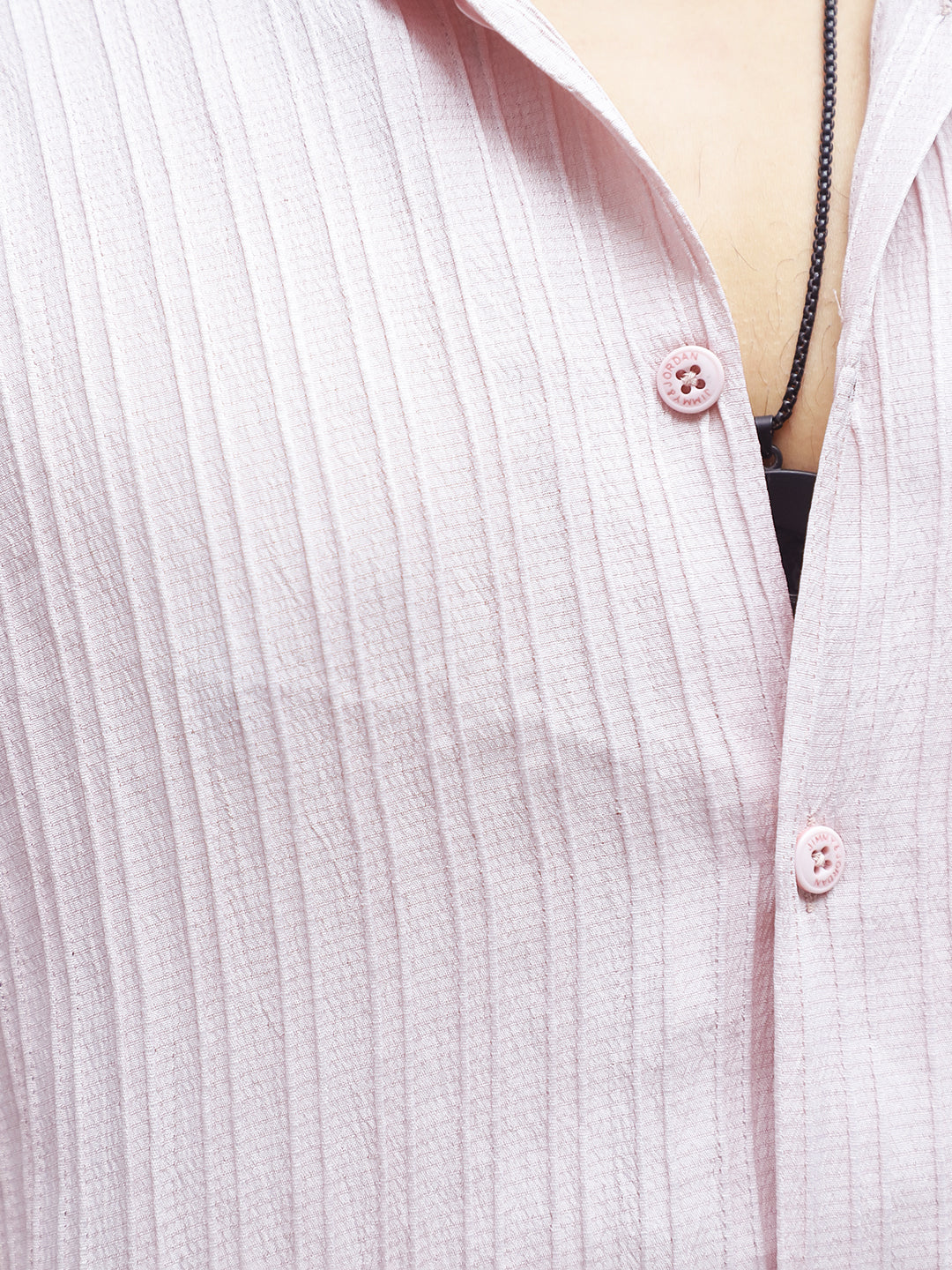 Lush Light Peach Half Sleeve Shirt