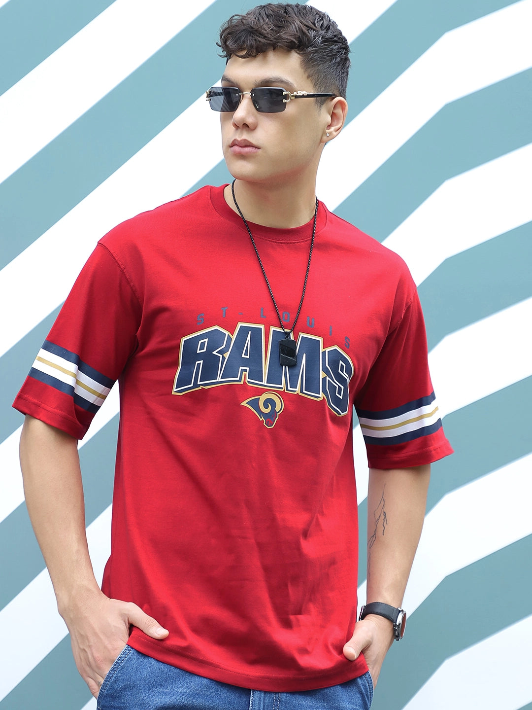 Drama Magnet Red Oversized Tee