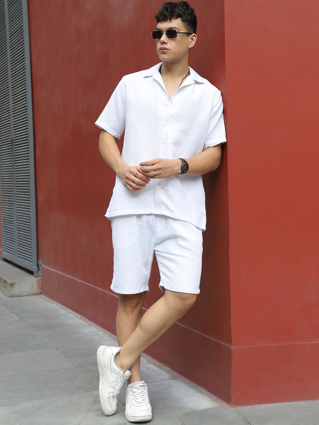 Vintage Textured White Co Ord Set