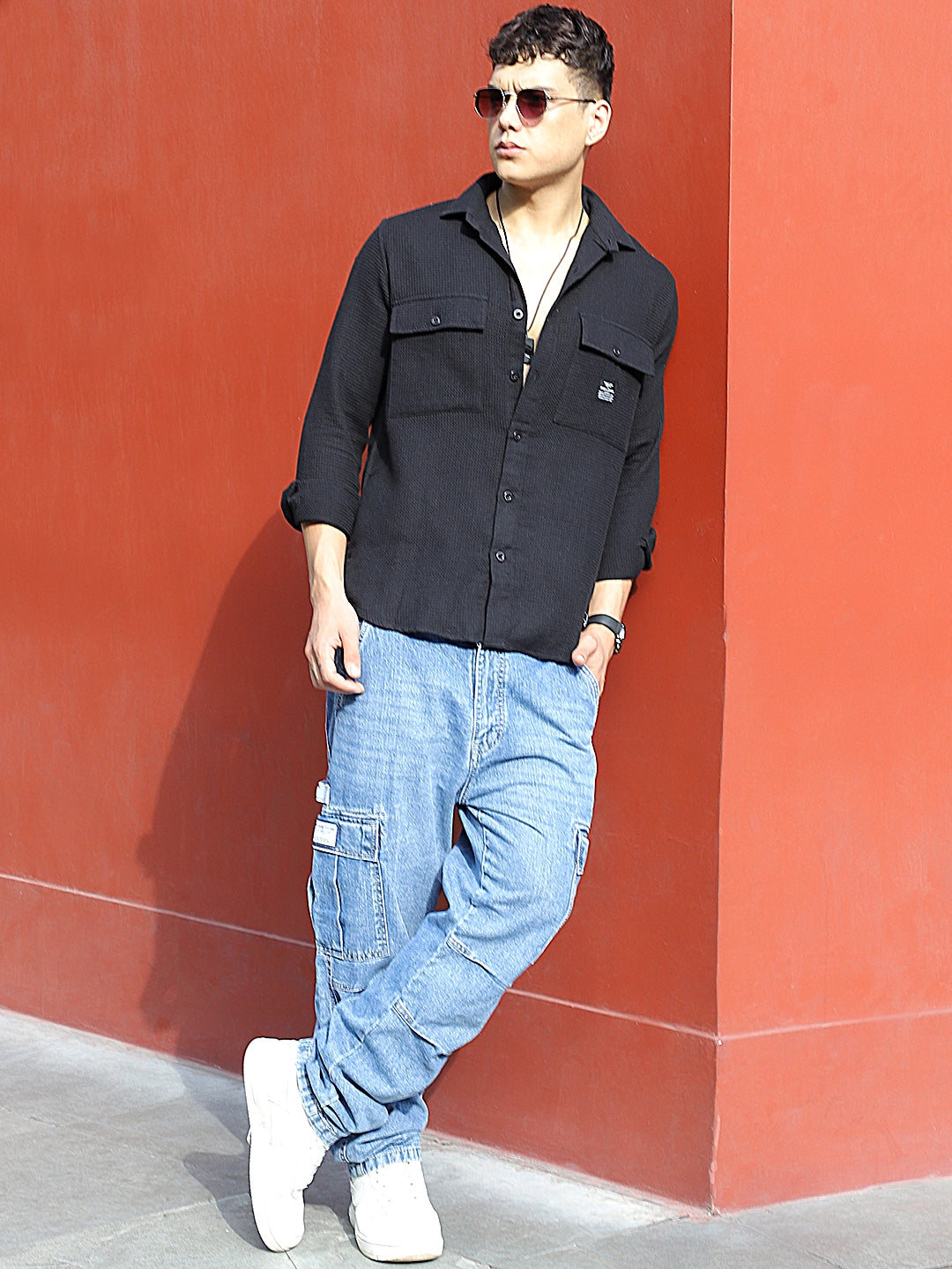 British Vintage Black Full Sleeve Shirt