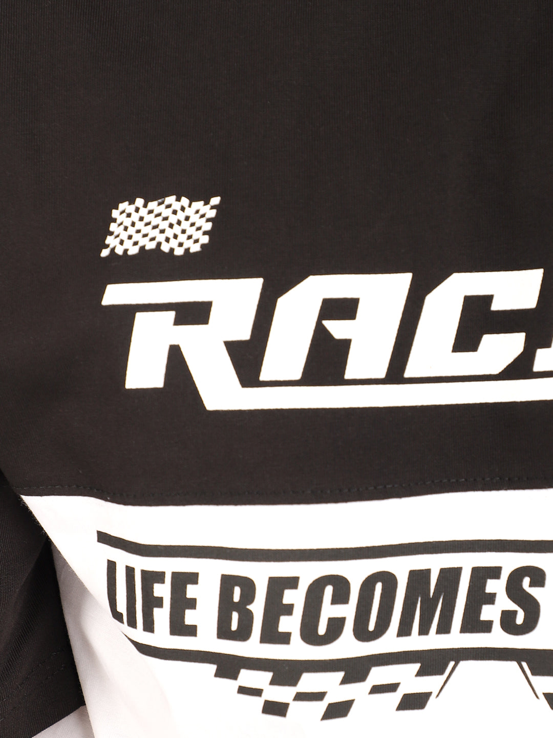 Adrenaline Rush Black Oversized T-Shirt