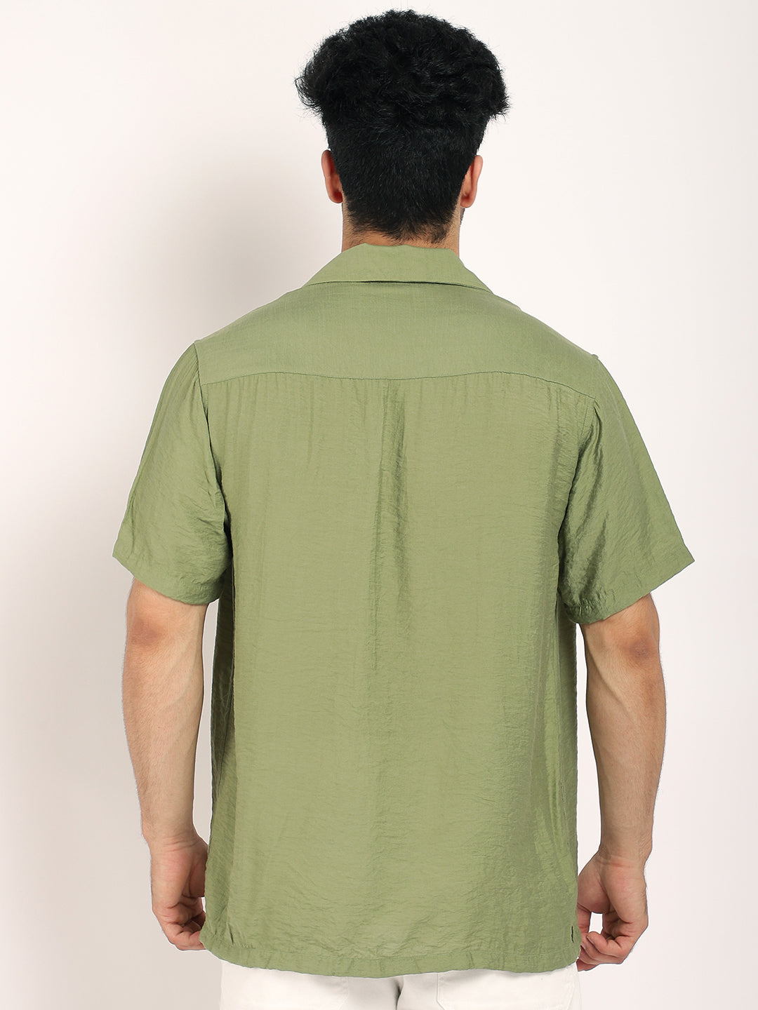 Midnight Command Grass Green Plain Shirt