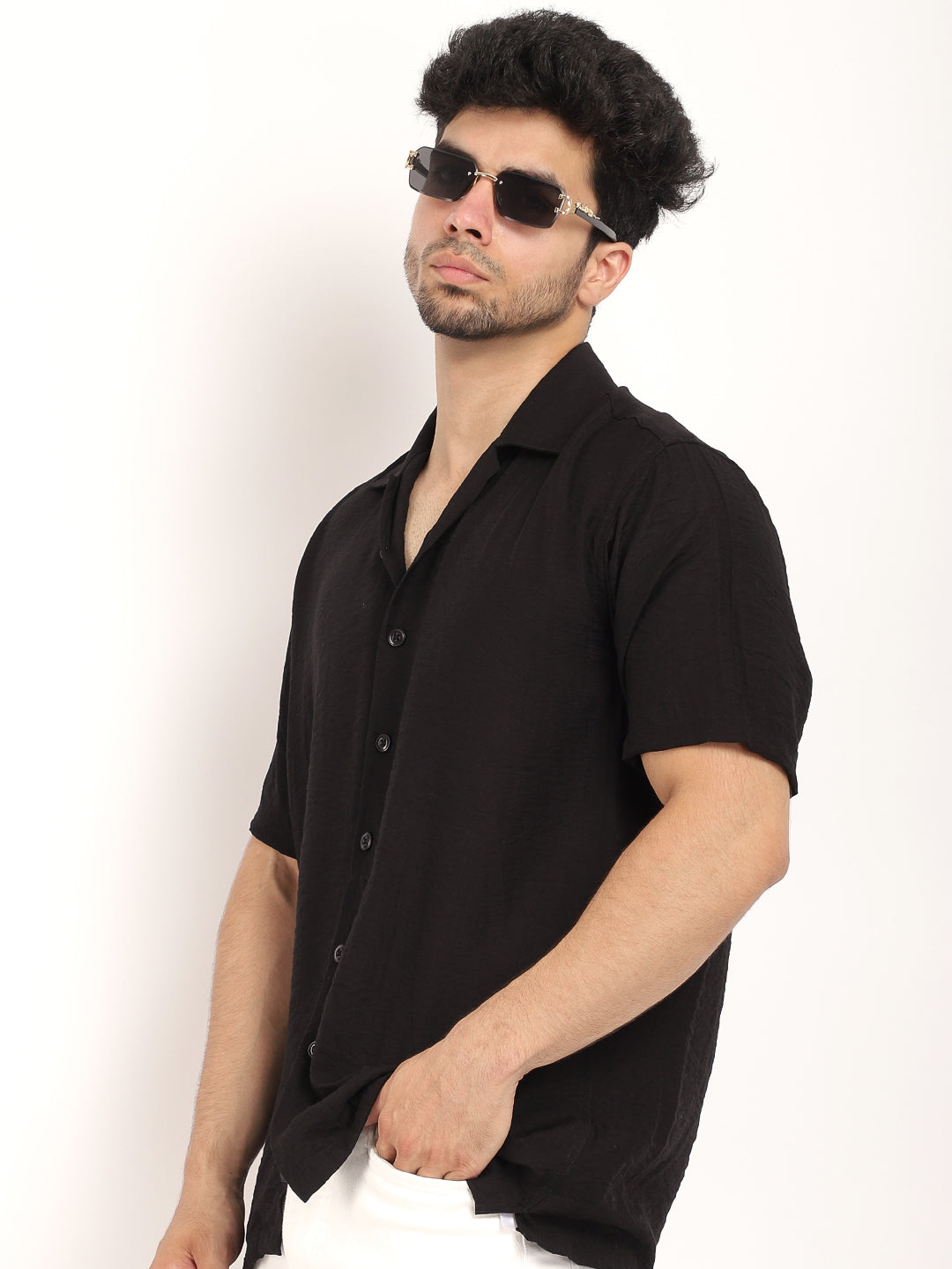 Midnight Command Black Plain Shirt