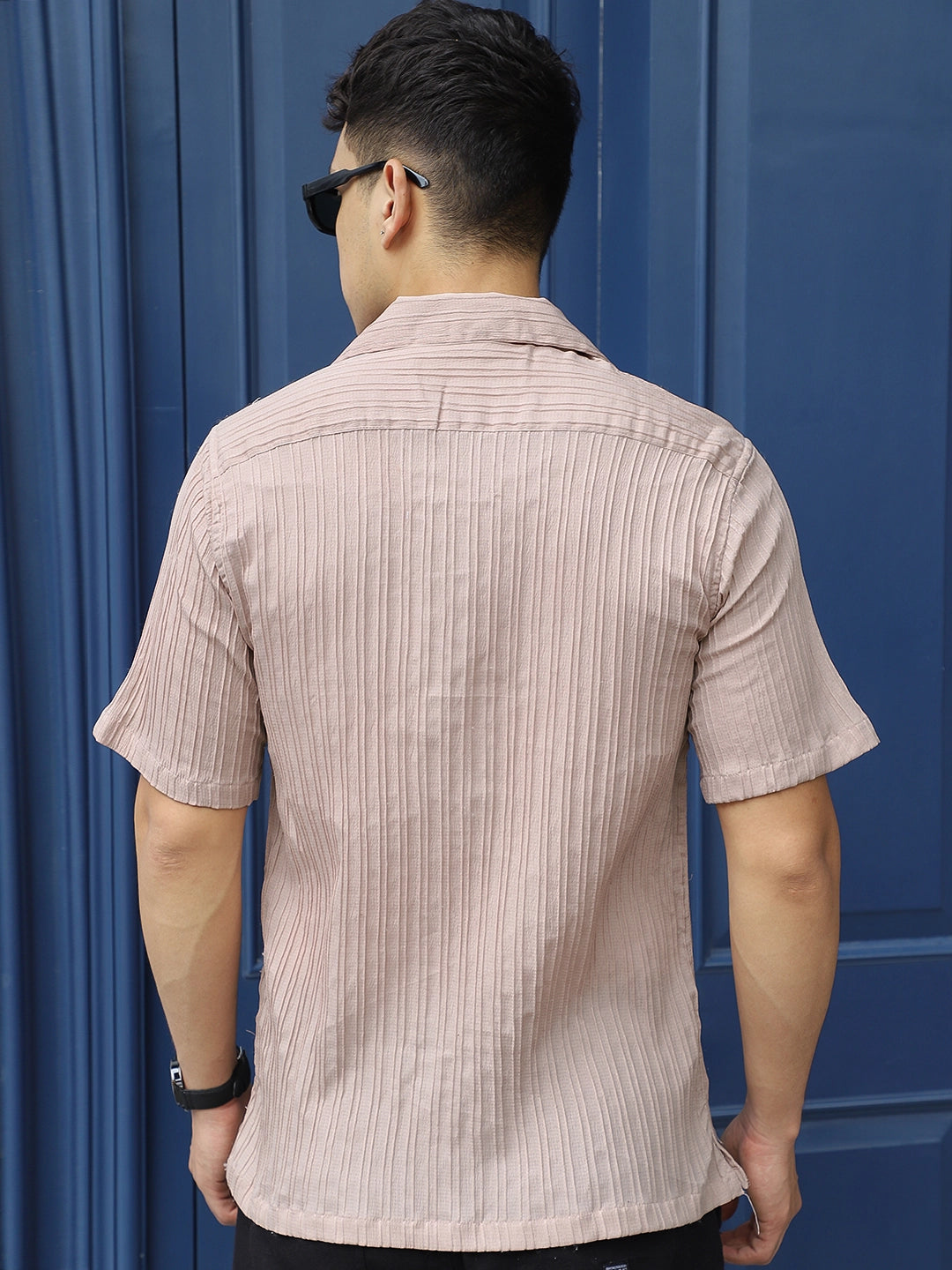 Lush Dusty Peach Half Sleeve Shirt