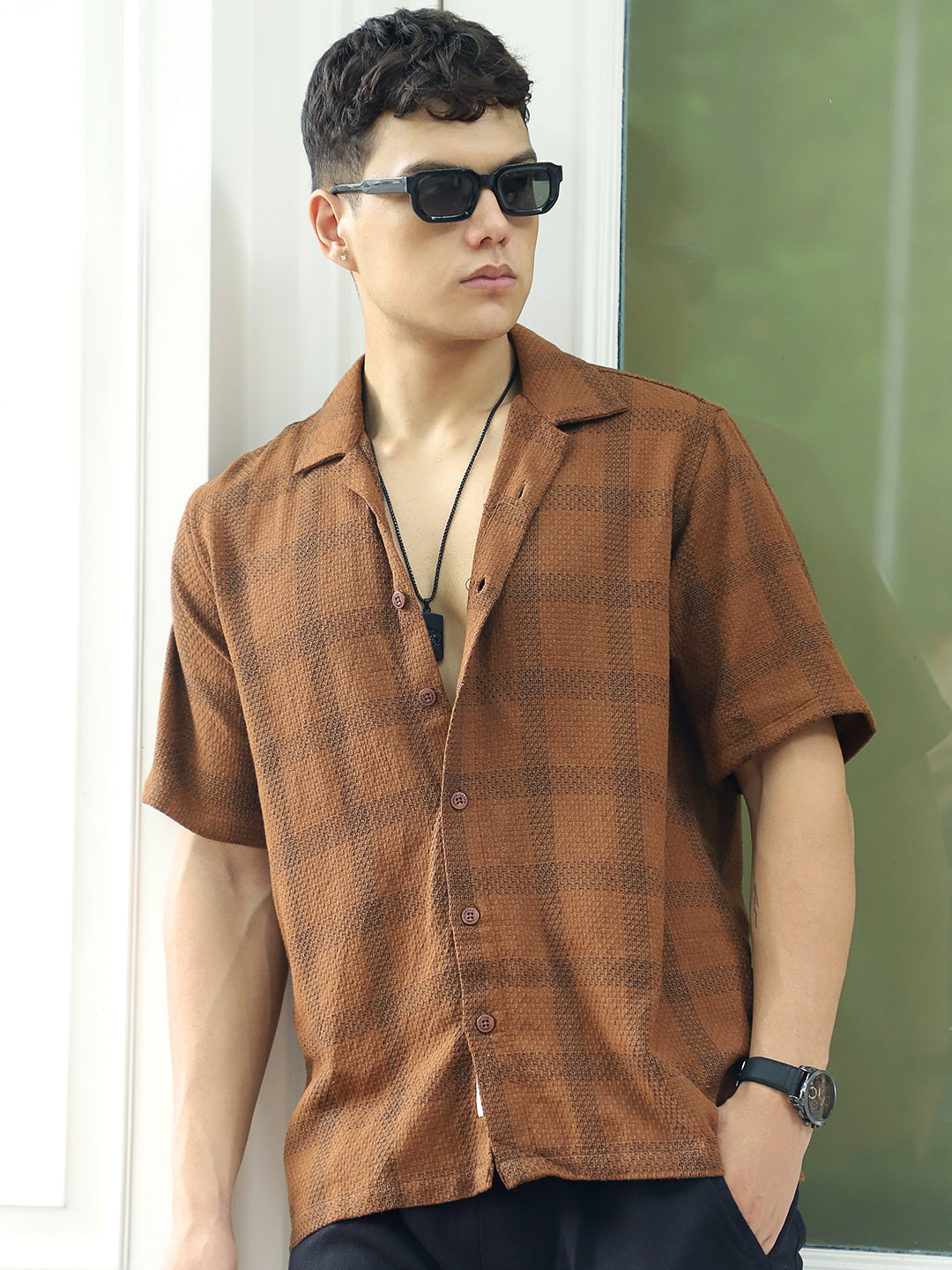 Sunbound Brown Check Shirt